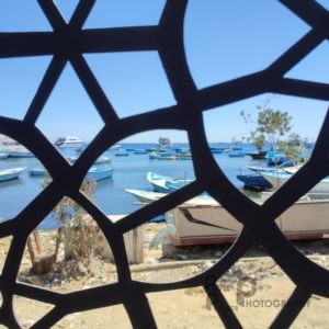 Pohled z rybího trhu na Rudé moře